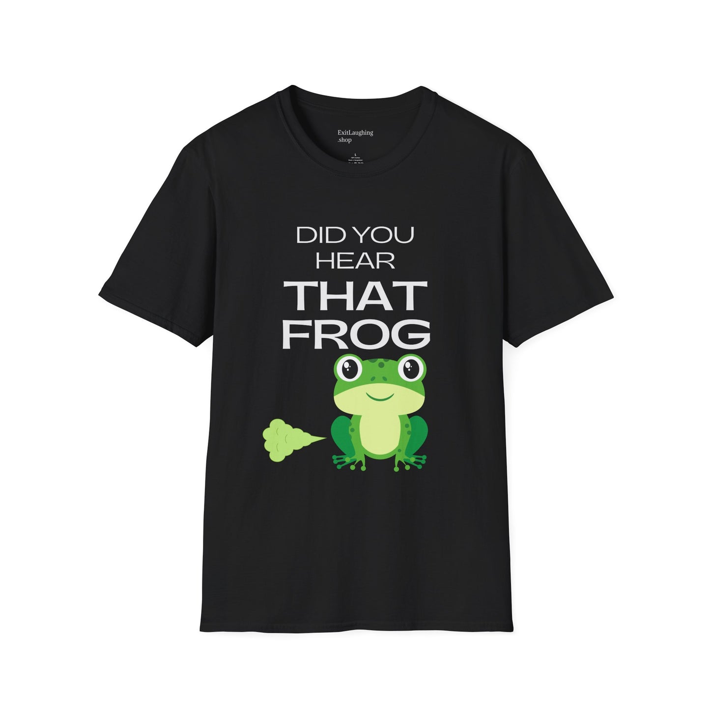 Funny Senior Tee – “Did You Hear That Frog?” – Sarcastic Senior Merch, Dark Humor Shirt & Funny Aging T-Shirt, Perfect Retirement Gift