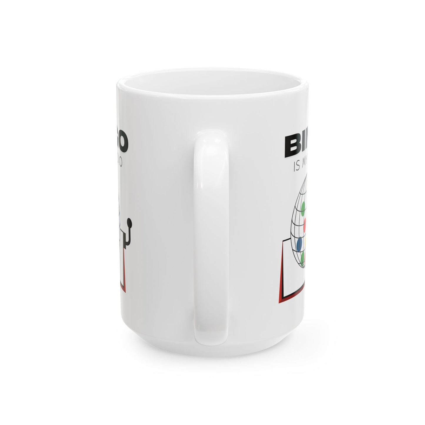 Funny Senior Coffee Mug ‘Bingo Is My Cardio’ – Sarcastic Senior Merch, Dark Humor Coffee Cup, Perfect Retirement Gift for Seniors, Grandparents, and Aging Legends