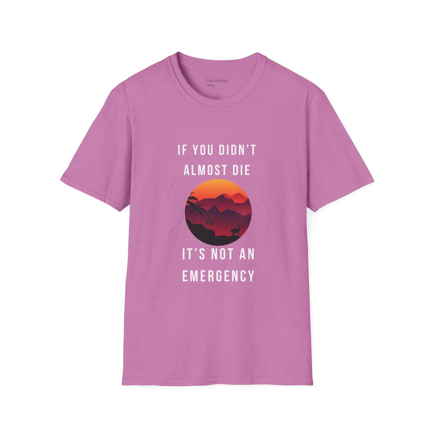 Funny Senior Tee – “If You Didn’t Almost Die, It’s Not an Emergency” – Sarcastic Senior Merch, Dark Humor Shirt & Funny Aging T-Shirt, Perfect Retirement Gift